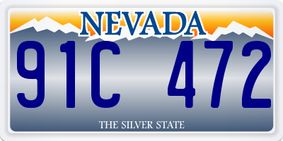 NV license plate 91C472