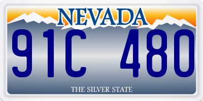 NV license plate 91C480