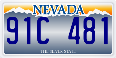 NV license plate 91C481