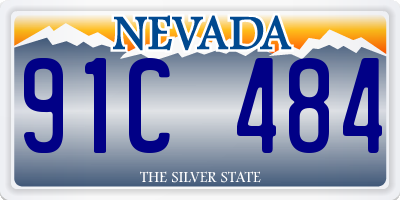 NV license plate 91C484