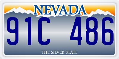 NV license plate 91C486