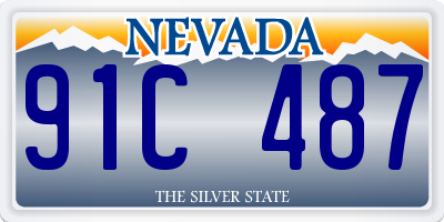 NV license plate 91C487