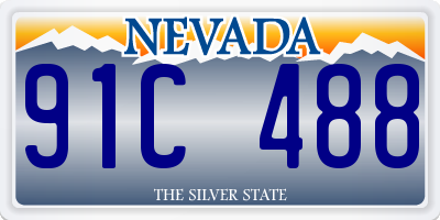 NV license plate 91C488