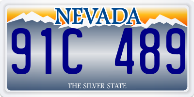 NV license plate 91C489