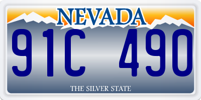 NV license plate 91C490