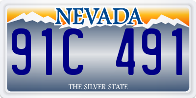 NV license plate 91C491