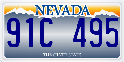 NV license plate 91C495