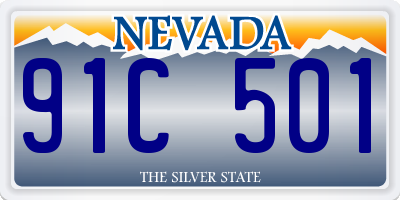 NV license plate 91C501