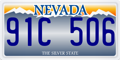 NV license plate 91C506