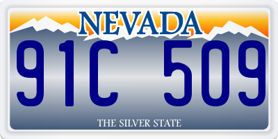 NV license plate 91C509