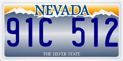 NV license plate 91C512