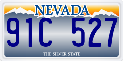 NV license plate 91C527