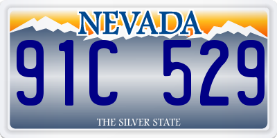 NV license plate 91C529