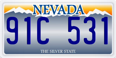 NV license plate 91C531
