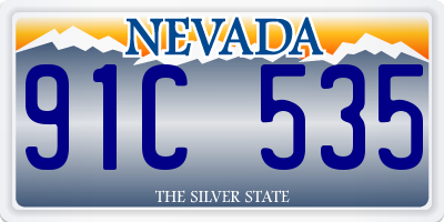 NV license plate 91C535