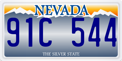 NV license plate 91C544