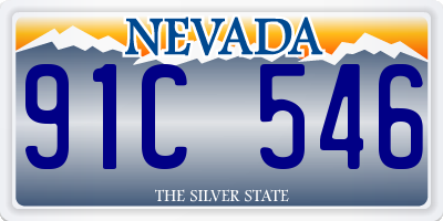 NV license plate 91C546