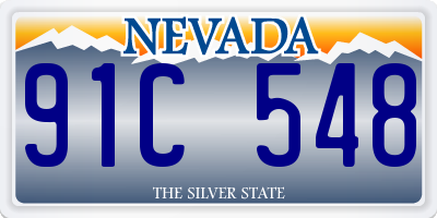 NV license plate 91C548