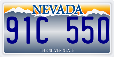 NV license plate 91C550