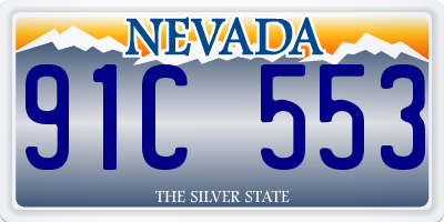NV license plate 91C553