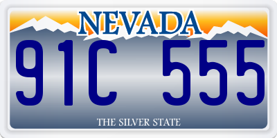 NV license plate 91C555