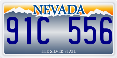 NV license plate 91C556