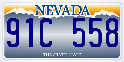 NV license plate 91C558