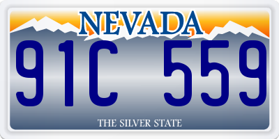 NV license plate 91C559