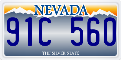 NV license plate 91C560
