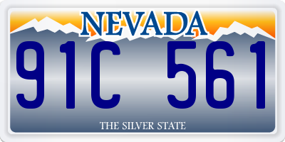 NV license plate 91C561