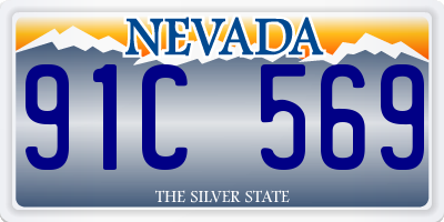 NV license plate 91C569