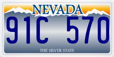 NV license plate 91C570