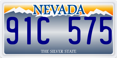 NV license plate 91C575