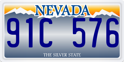 NV license plate 91C576