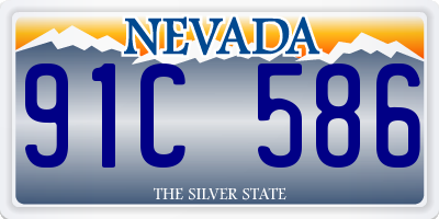 NV license plate 91C586