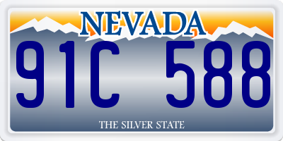 NV license plate 91C588