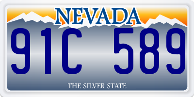 NV license plate 91C589