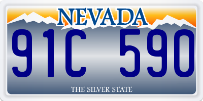 NV license plate 91C590