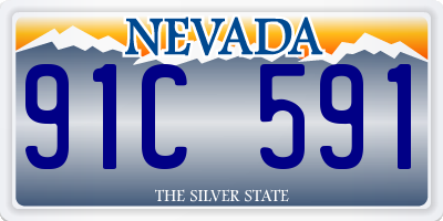 NV license plate 91C591