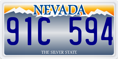 NV license plate 91C594