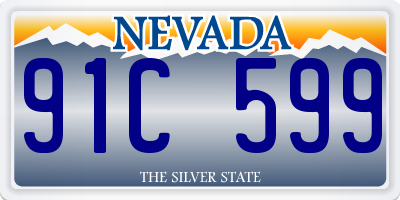 NV license plate 91C599