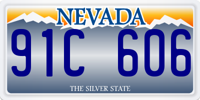 NV license plate 91C606