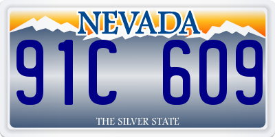 NV license plate 91C609