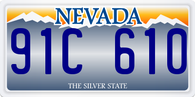 NV license plate 91C610