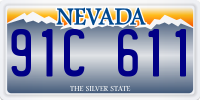 NV license plate 91C611