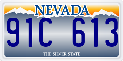 NV license plate 91C613