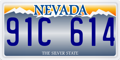 NV license plate 91C614