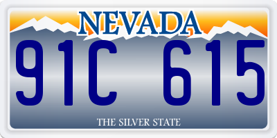 NV license plate 91C615