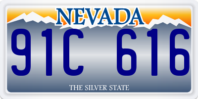 NV license plate 91C616