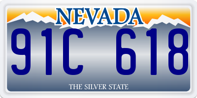 NV license plate 91C618